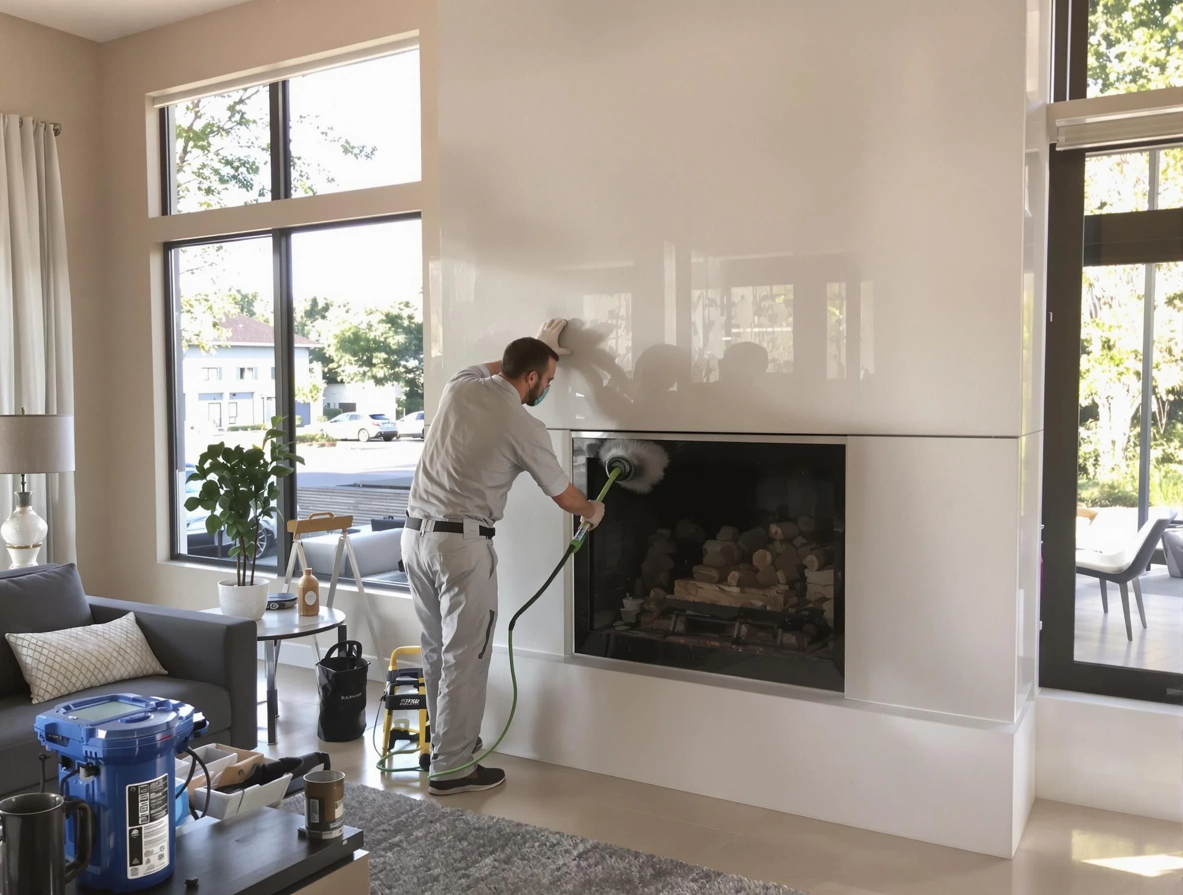 Harrison Chimney Sweep performing thorough soot removal in Harrison, PA