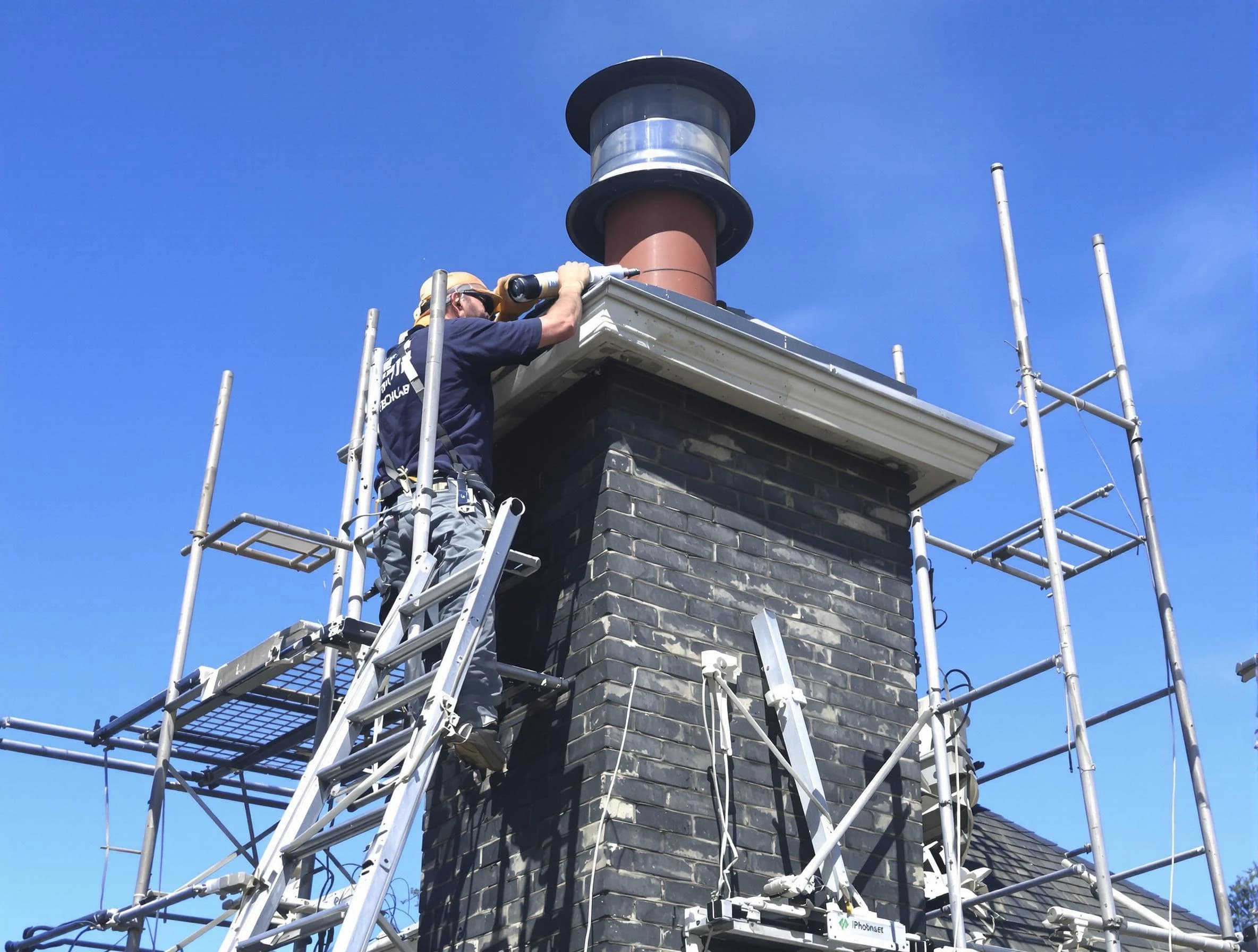 Sturdy chimney crown finished by Harrison Chimney Sweep in Harrison, PA