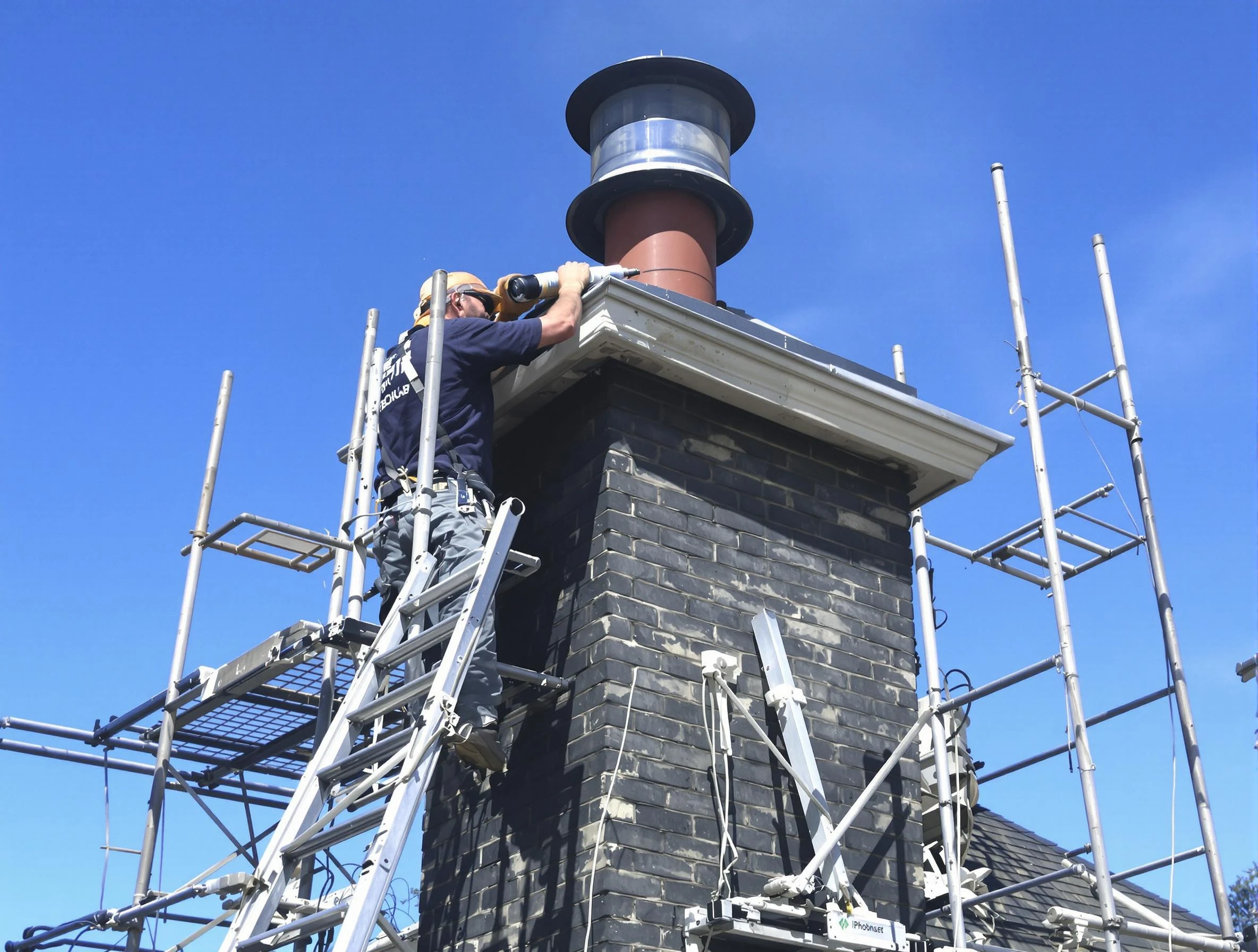 Sturdy chimney crown finished by Harrison Chimney Sweep in Harrison, PA