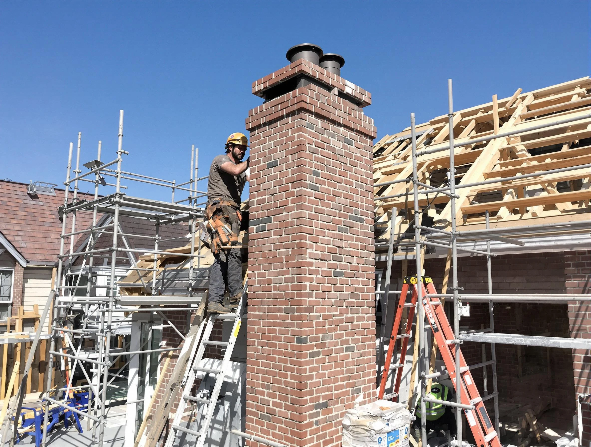 New chimney installation completed by Harrison Chimney Sweep in Harrison, PA